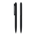 Werbe Großhandelspreis Metal Stylus Touch Kumpel schwarzer Stift mit Logo gedruckt